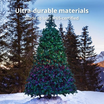 Lauko RGBW girlianda su 1000 LED lempučių