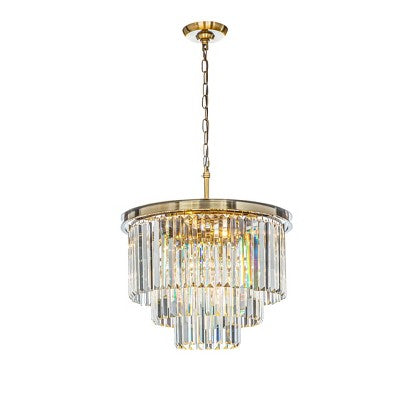 Trijų aukštų kristalų sietynas su kutų efektu