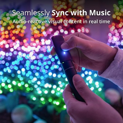 Lauko RGBW girlianda su 1000 LED lempučių