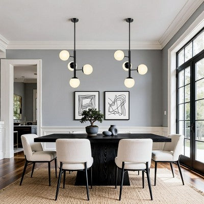 Vidurio amžiaus stiliaus sietynas 56,1 cm su matiniais gaubtais