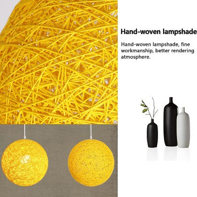 Raudonas pintas rutulio formos pakabinamas šviestuvas namams