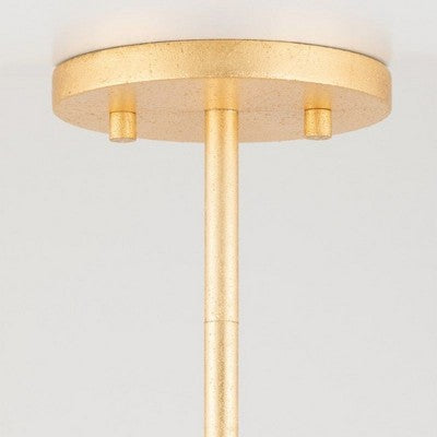 Aštuonių lempų auksinio atspalvio sietynas moderniam kambariui